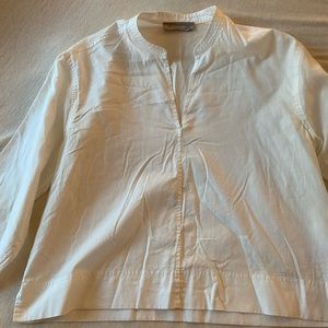 Everlane white boxy blouse